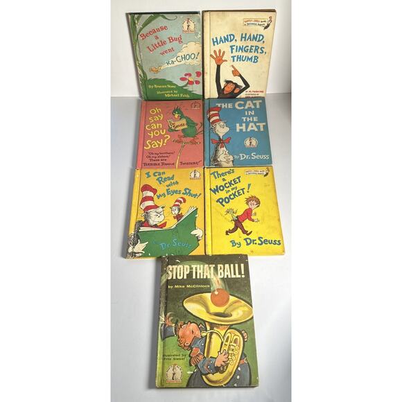Lot of 7 Vintage 1958-1970 Dr. Seuss Book Club Edition Books - Picture 2 of 14